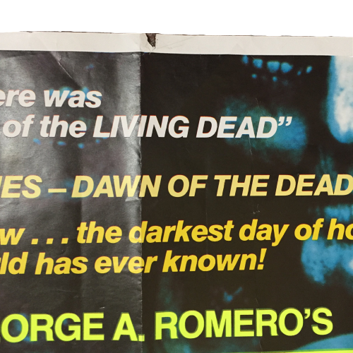 Vintage Day of The Dead &quot;UK Quad&quot; Promotional Poster
