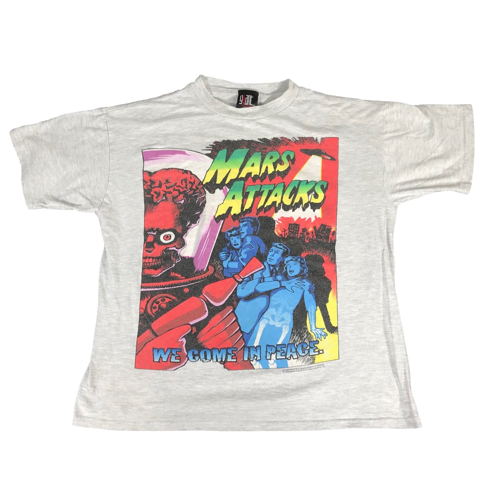Vintage Mars Attacks "We Come in Peace" T-Shirt - jointcustodydc