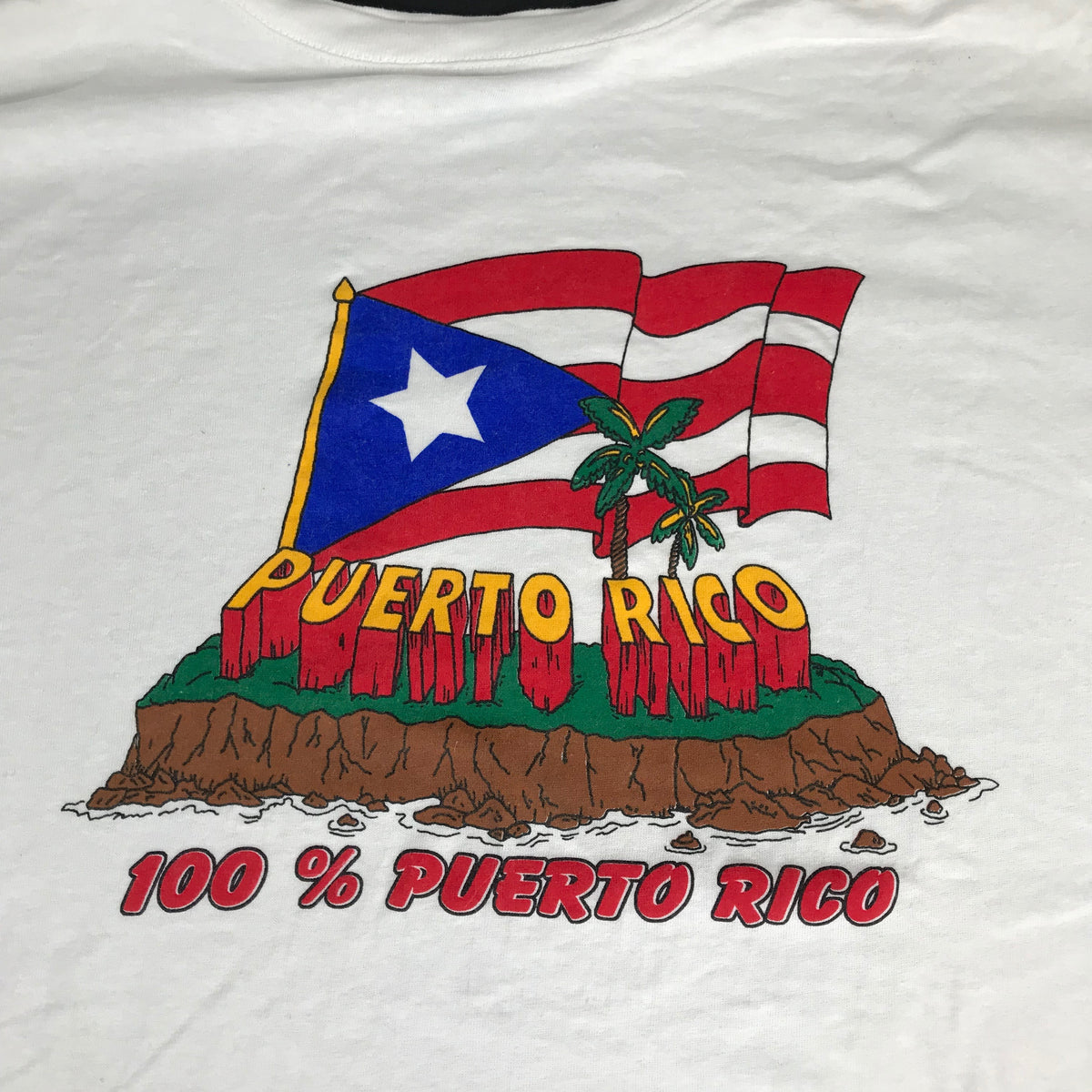 Vintage Puerto Rico &quot;100%&quot; T-Shirt - jointcustodydc