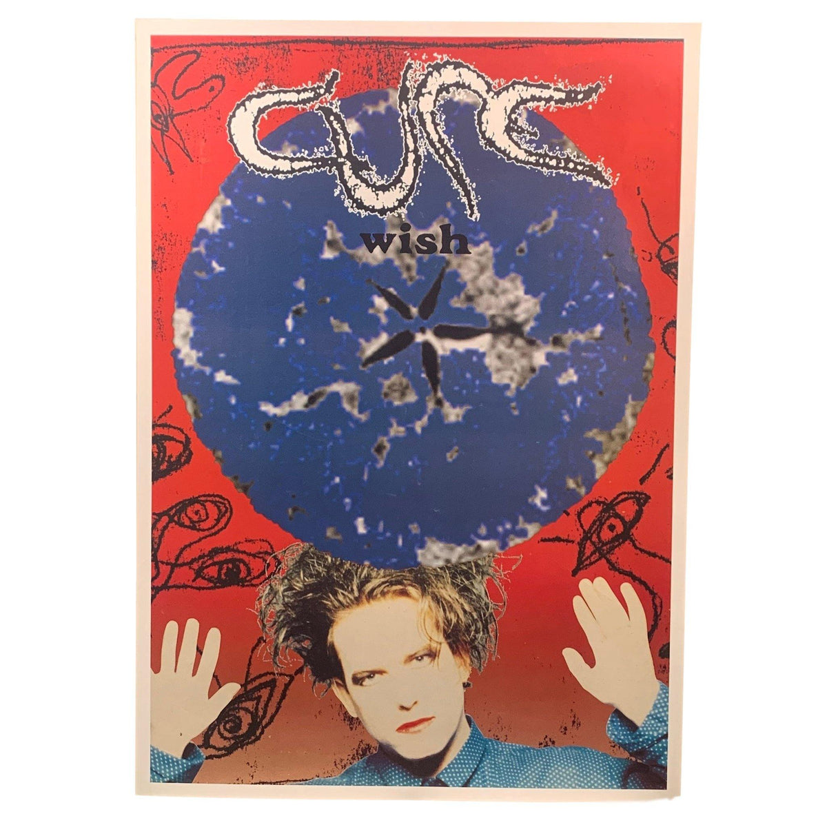 Vintage The Cure &quot;Wish&quot; Poster - jointcustodydc