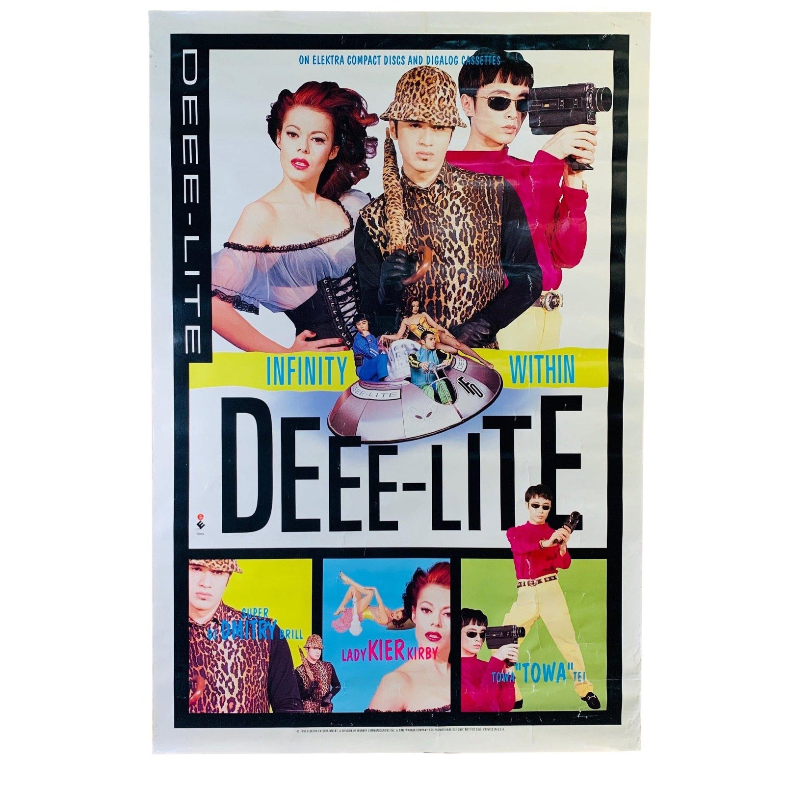 Vintage Deee-Lite "Infinity WIthin" (1992) Promotional Poster - jointcustodydc