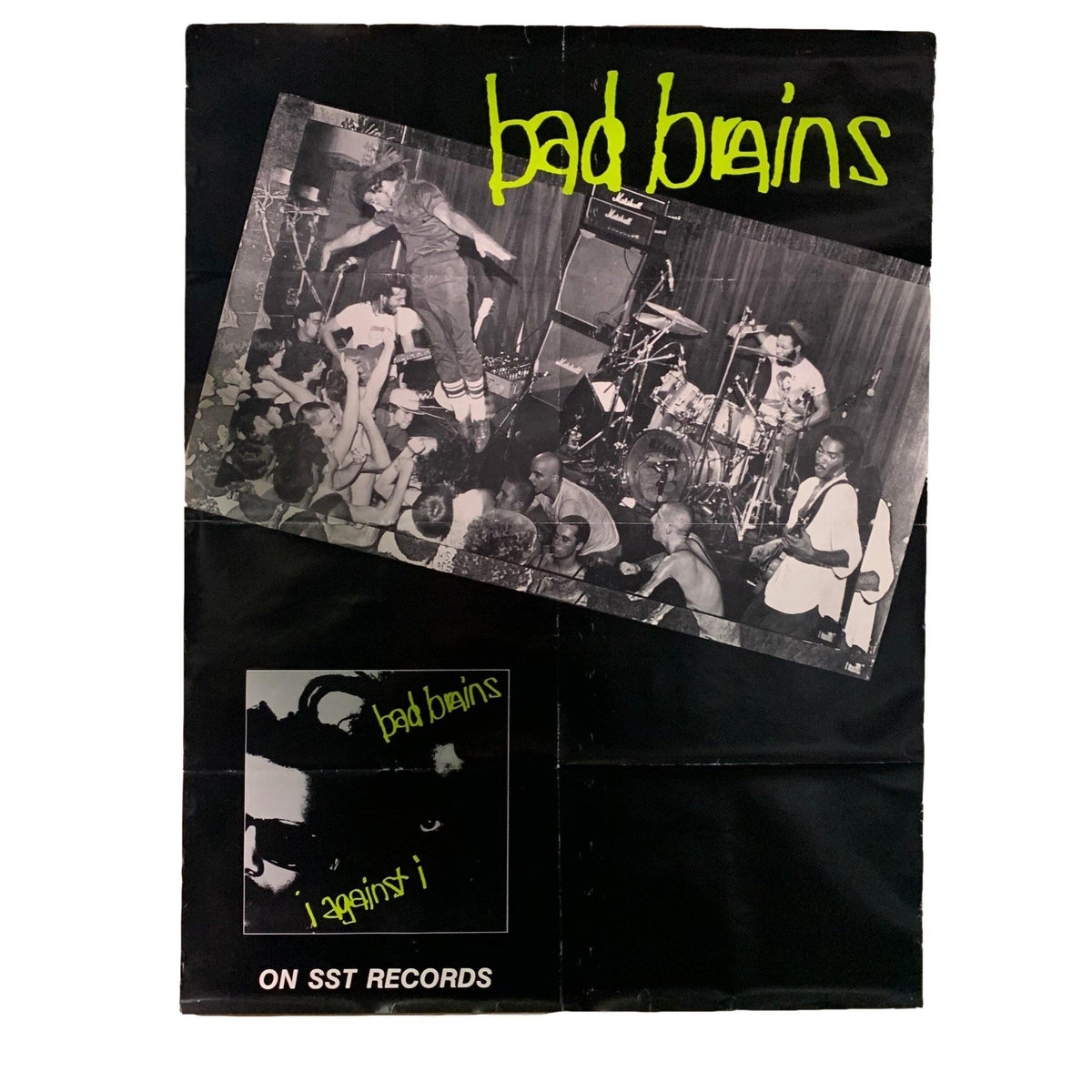 Vintage Bad Brains &quot;I Against I&quot; (1986) SST Records Promotional Poster - jointcustodydc