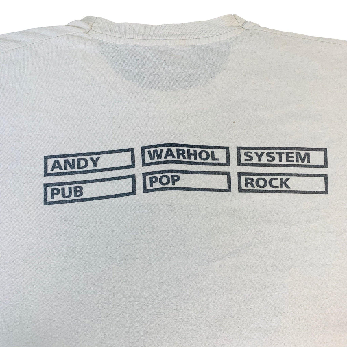 Vintage The Velvet Underground &quot;Andy Warhol System: Pub-Pop-Rock&quot; T-Shirt - jointcustodydc