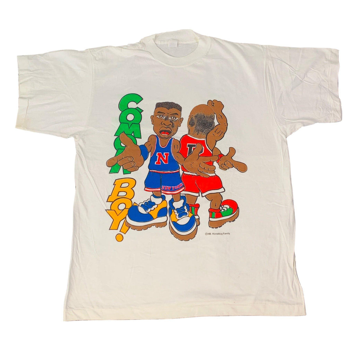 Vintage New York Knicks Chicago Bulls &quot;Cmon Boy!&quot; T-Shirt - jointcustodydc