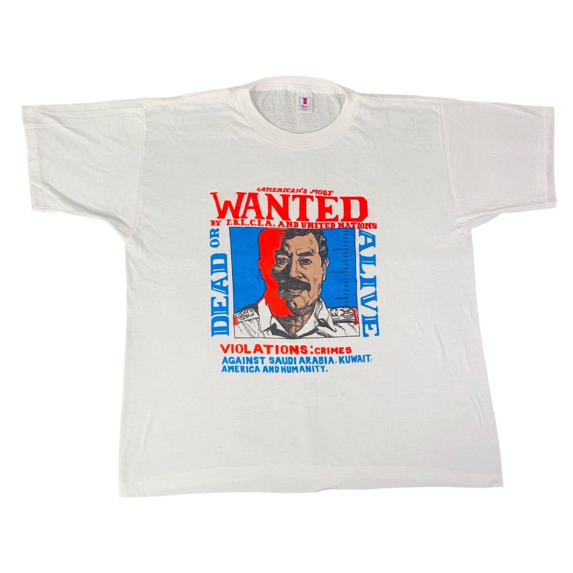 Vintage Saddam Hussein "Dead Or Alive" T-Shirt - jointcustodydc