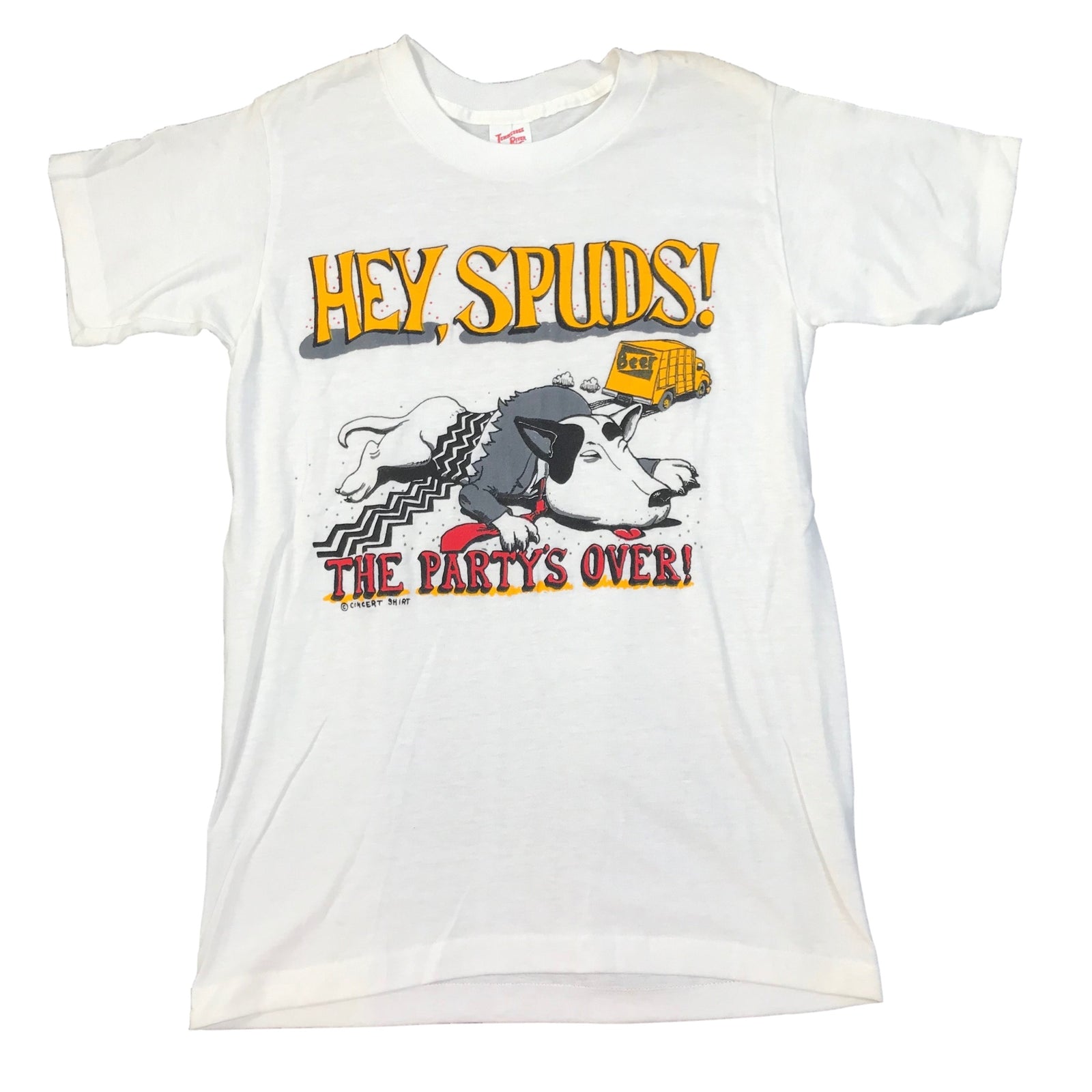 Vintage Spuds Mackenzie "The Party's Over" T-Shirt - jointcustodydc