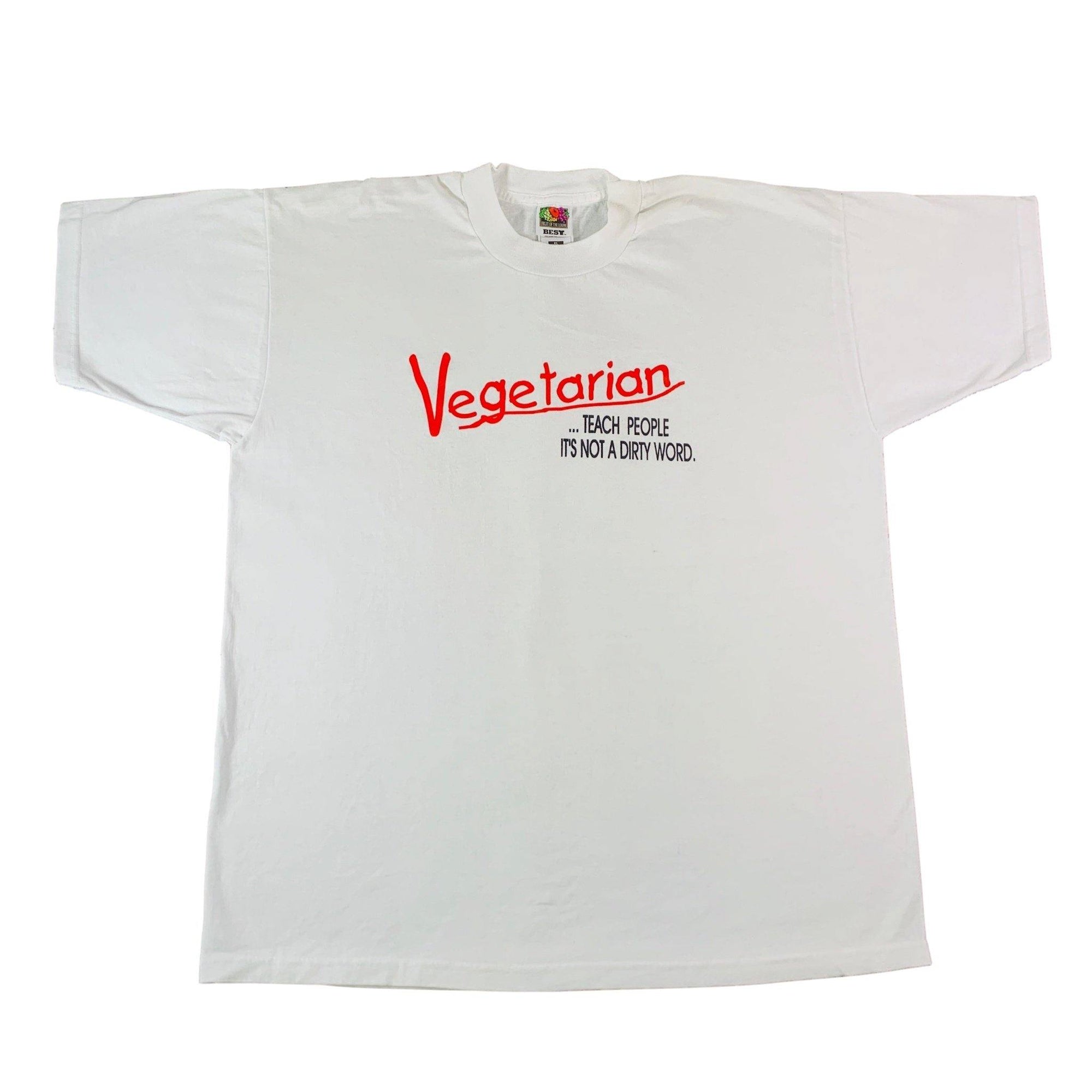 Vintage Vegetarian "Not A Dirty Word" T-Shirt - jointcustodydc