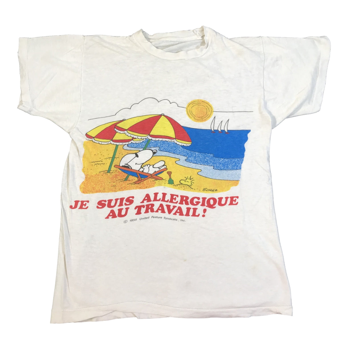 Vintage Charles Schulz &quot;Snoopy &amp; Woodstock&quot; T-Shirt - jointcustodydc