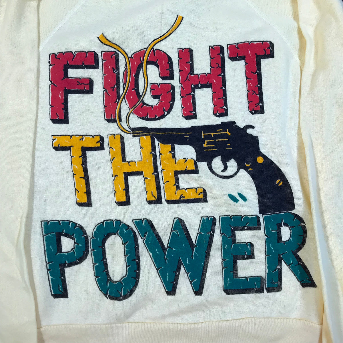 Vintage Fight The Power &quot;Gun&quot; Crewneck Sweatshirt - jointcustodydc