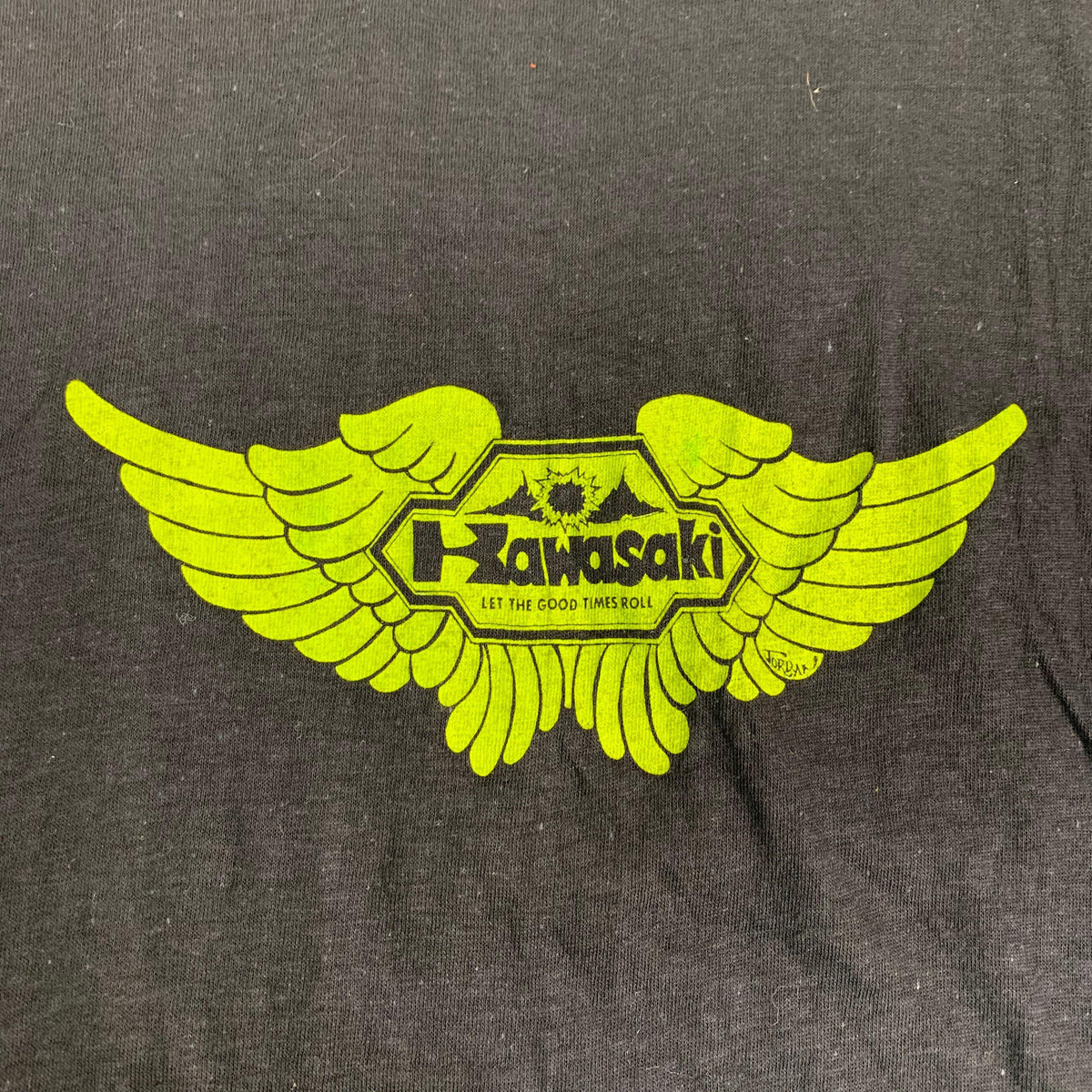 Vintage Kawasaki &quot;Ezekiel&#39;s Wheel Boutique&quot; T-Shirt - jointcustodydc