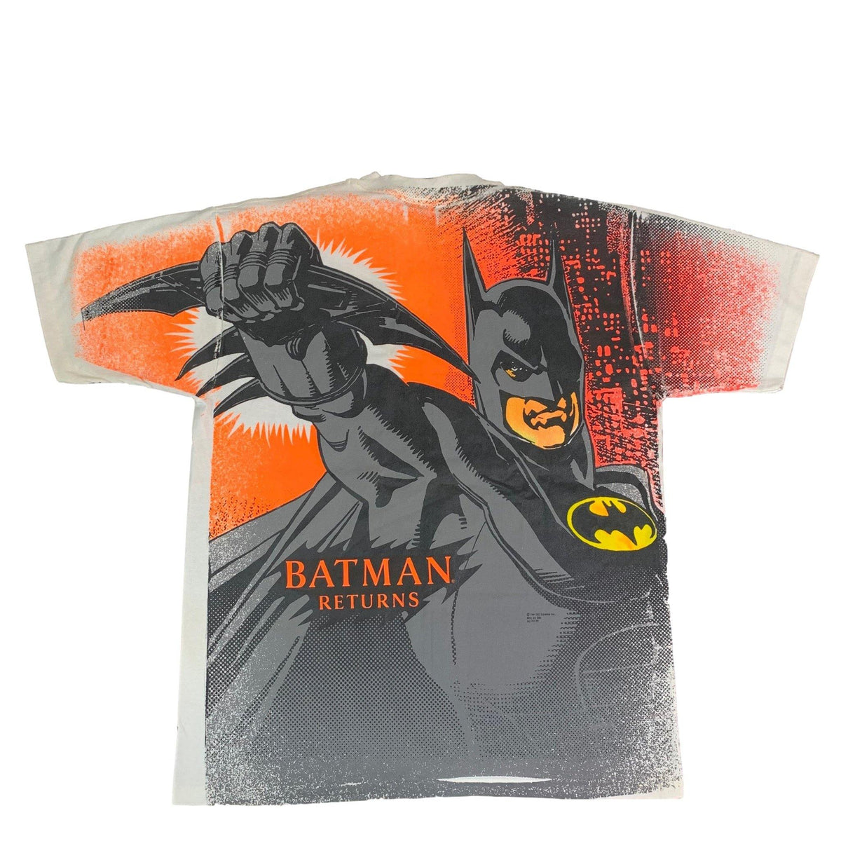 Vintage Batman Returns &quot;1991&quot; All Over Print T-Shirt - jointcustodydc