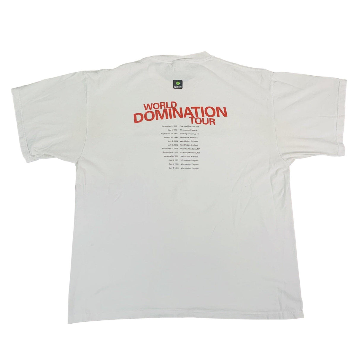 Vintage Pete Sampras &quot;World Domination&quot; T-Shirt - jointcustodydc