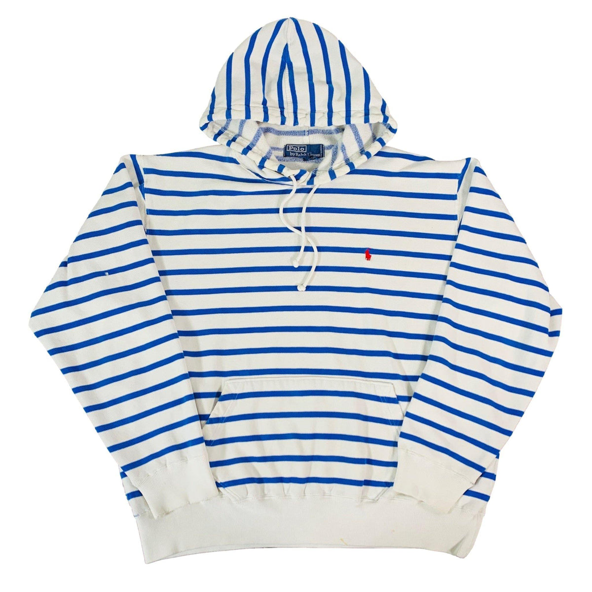 Vintage Polo Ralph Lauren &quot;Striped&quot; Hooded Sweatshirt - jointcustodydc
