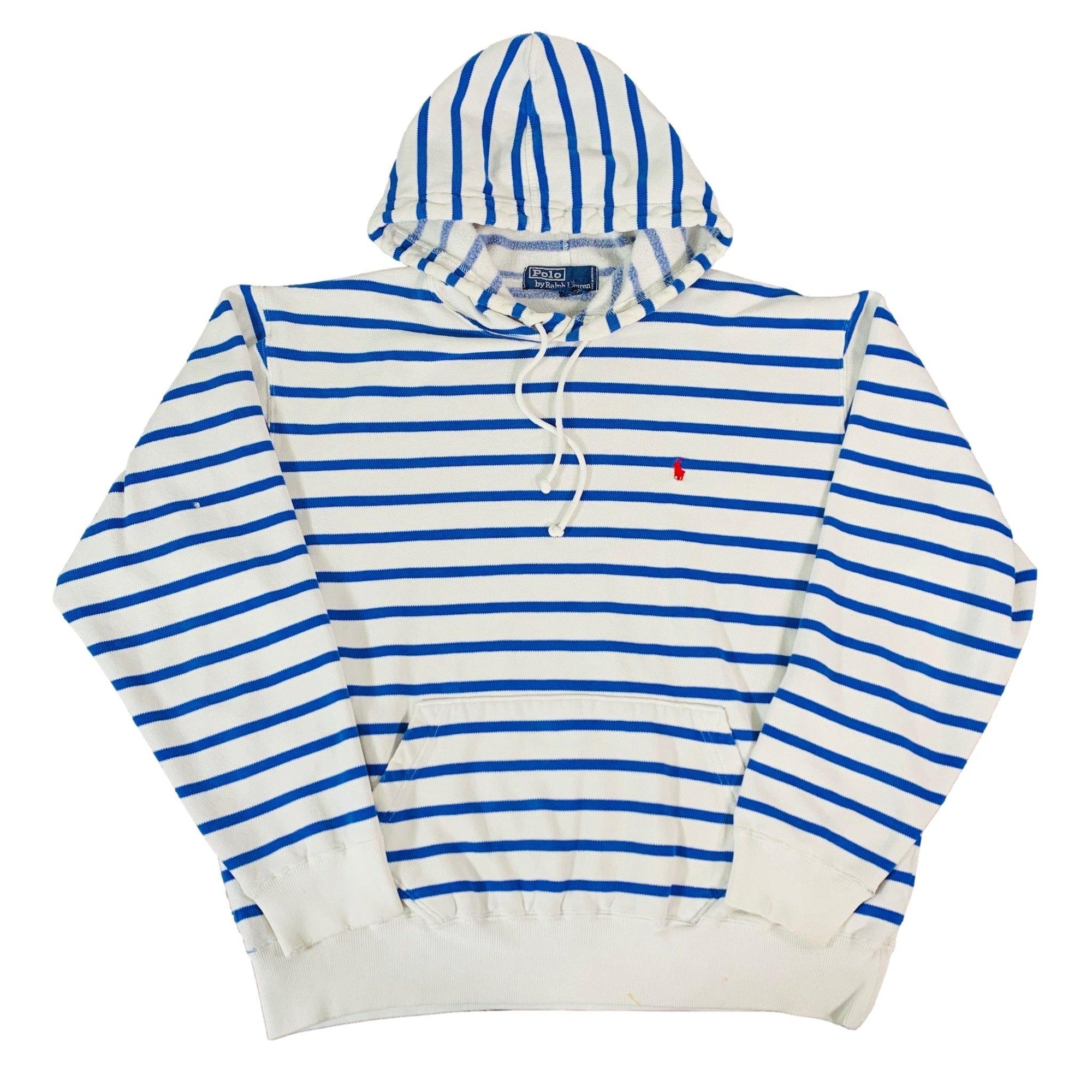 Vintage Polo Ralph Lauren "Striped" Hooded Sweatshirt - jointcustodydc