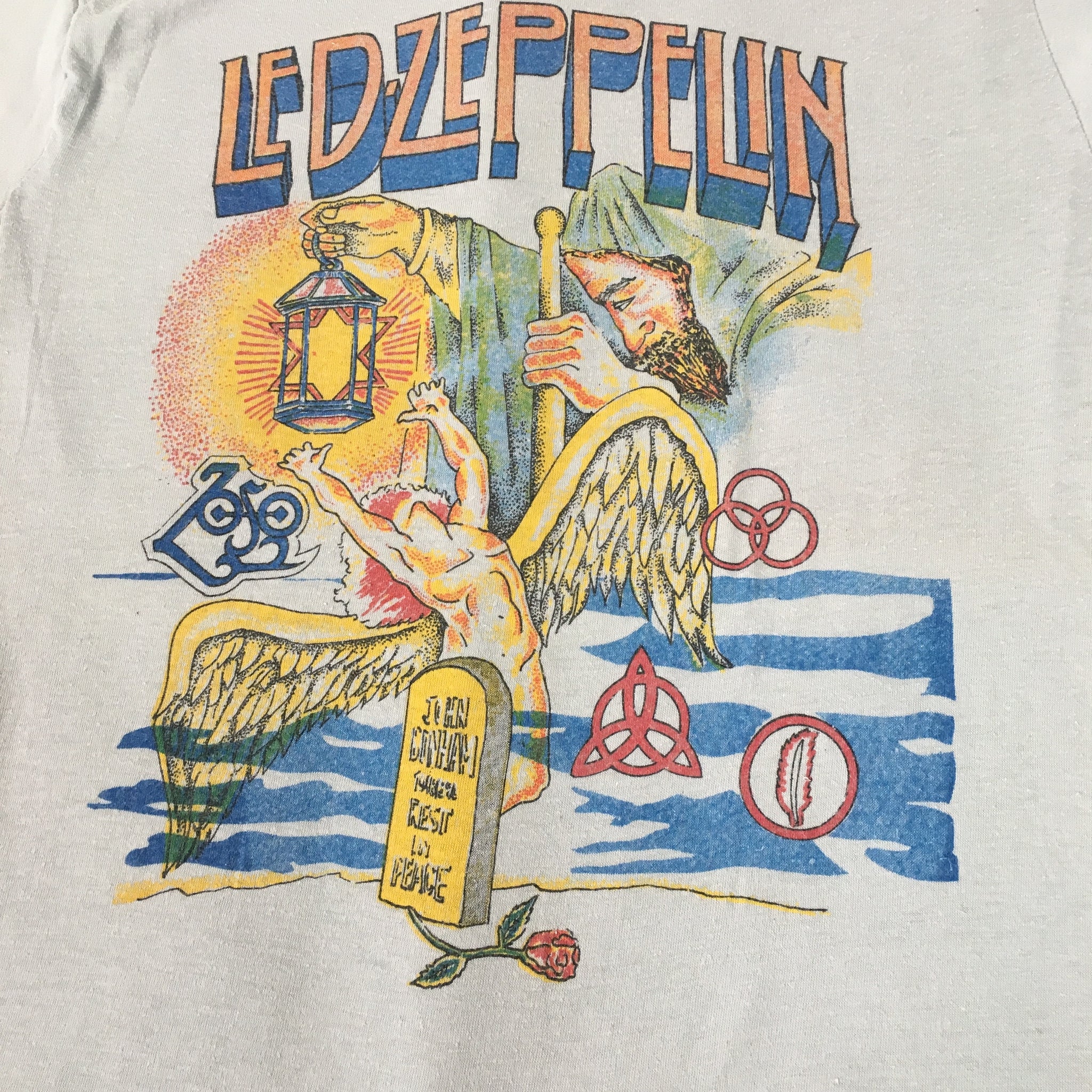 Led Zeppelin Jon Bonham Three Circles Logo Unisex T-shirt Licensed Rare Buy cheaply on Led Zeppelin Jon Bonham Three Circles Logo Unisex T-shirt Licensed Rare Buy cheaply on