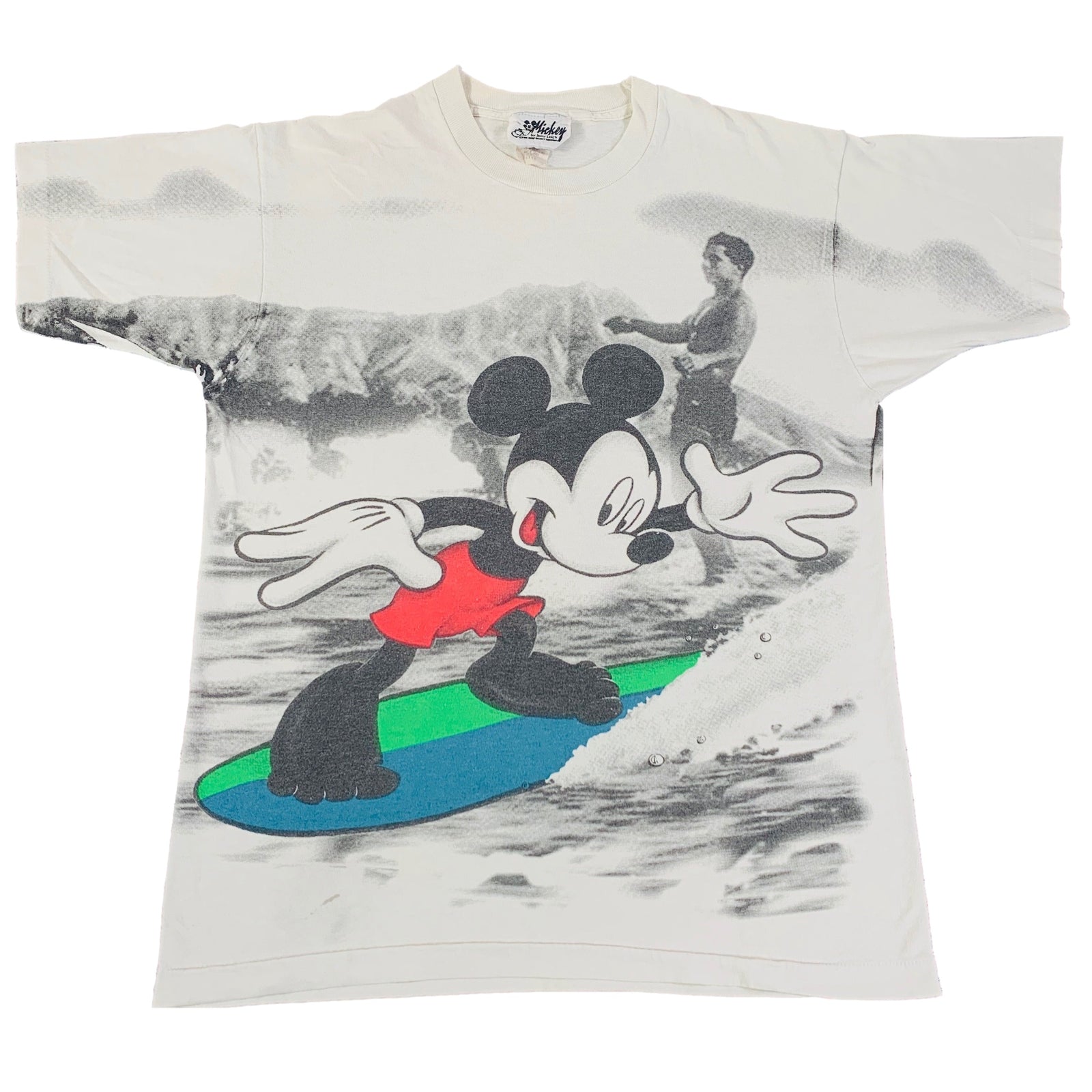 Vintage Mickey Mouse By Jerry Leigh "Disney" All Over Print T-Shirt - jointcustodydc