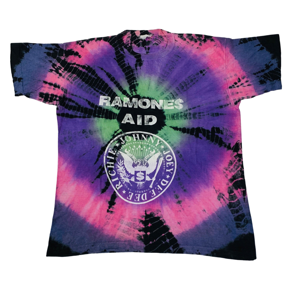 Vintage Ramones Aid &quot;Tie-Dye&quot; T-Shirt - jointcustodydc