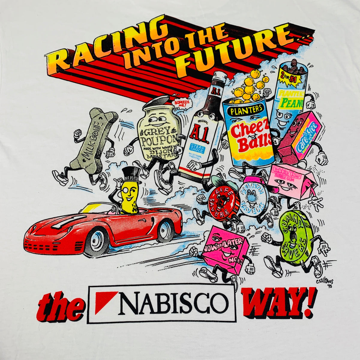 Vintage Team Nabisco &quot;Racing Into The Future&quot; T-Shirt - jointcustodydc