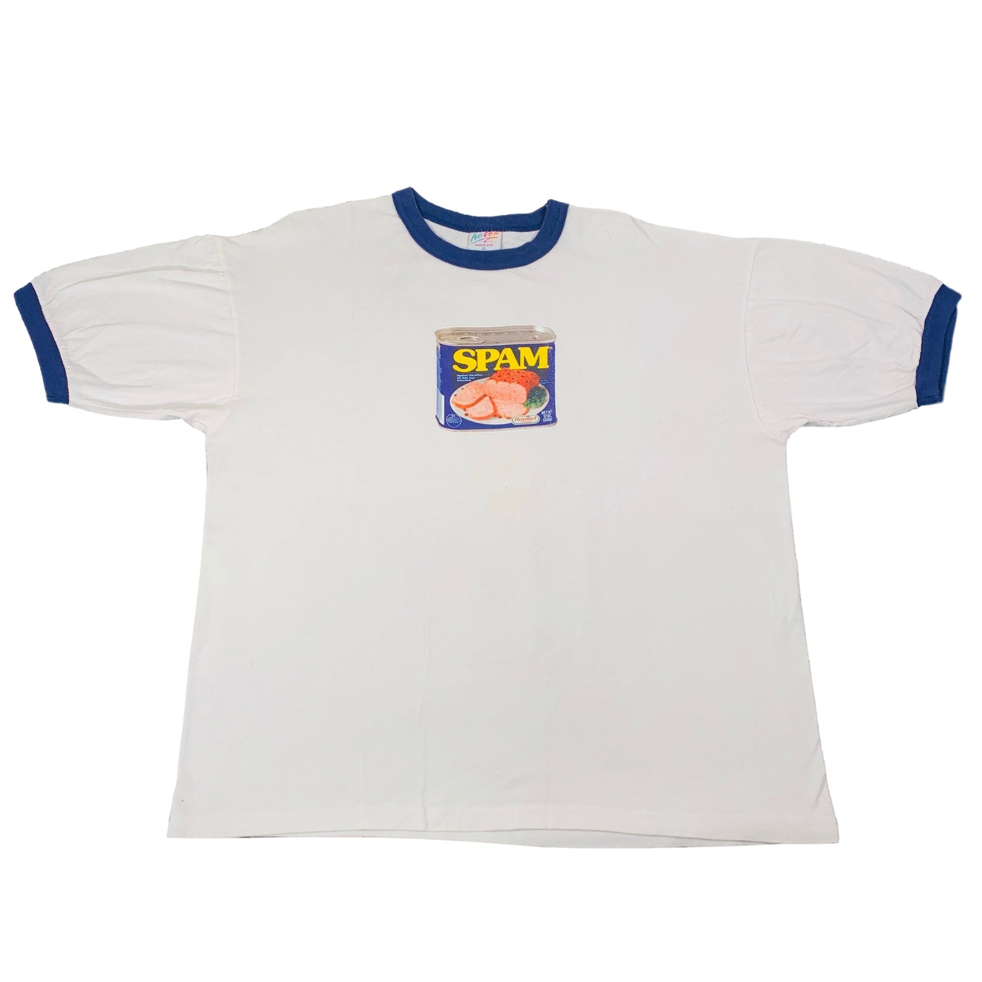 Vintage Spam "Iron On Transfer" Ringer Shirt - jointcustodydc