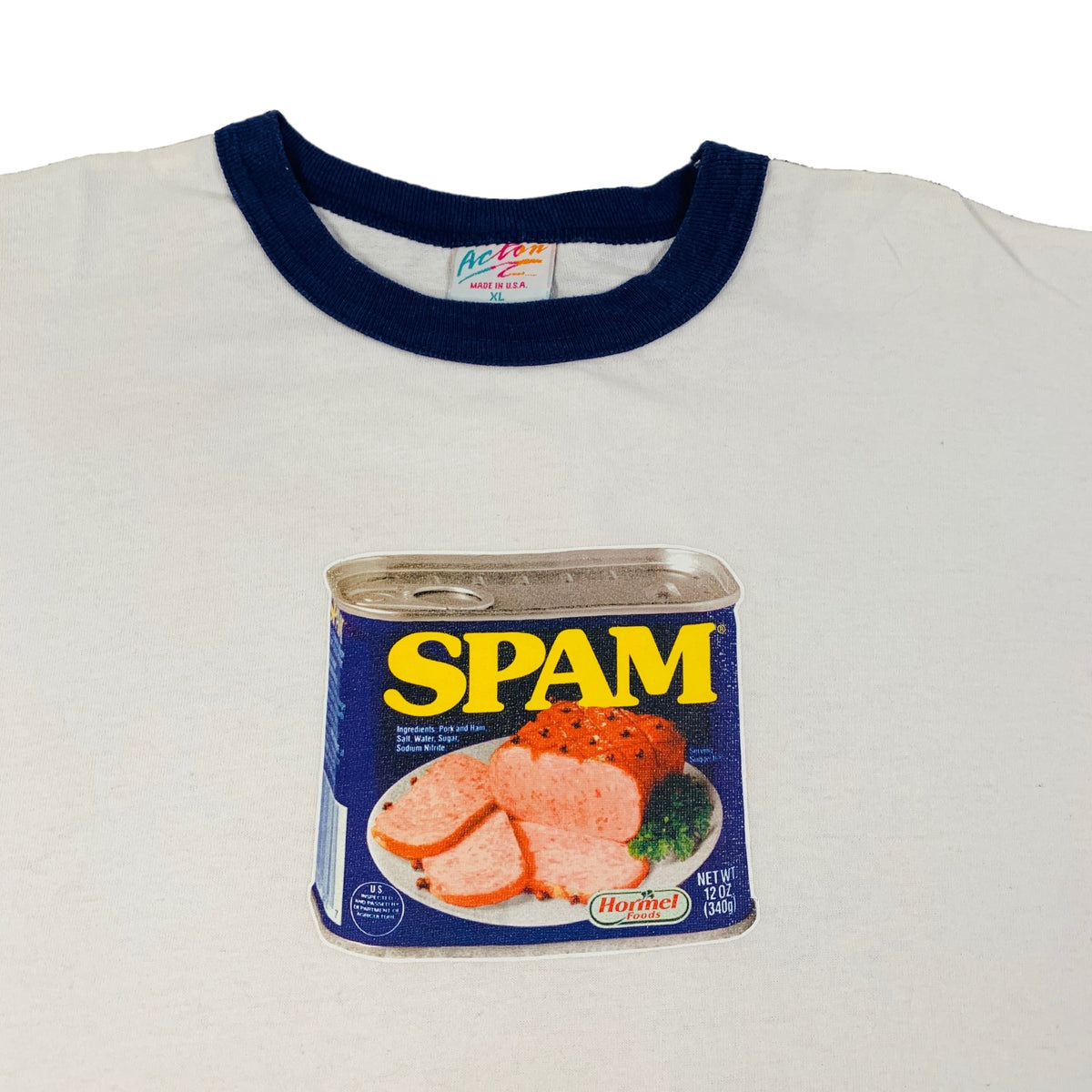 Vintage Spam &quot;Iron On Transfer&quot; Ringer Shirt - jointcustodydc