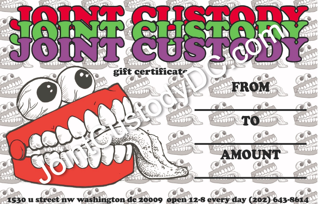 Joint Custody Gift Certificate
