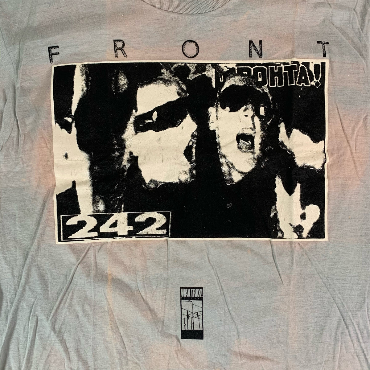 Vintage Front 242 &quot;Wax Trax!&quot; T-Shirt