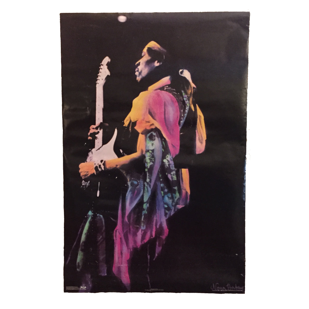 Vintage Jimi Hendrix &quot;Nona Hatay&quot; Poster