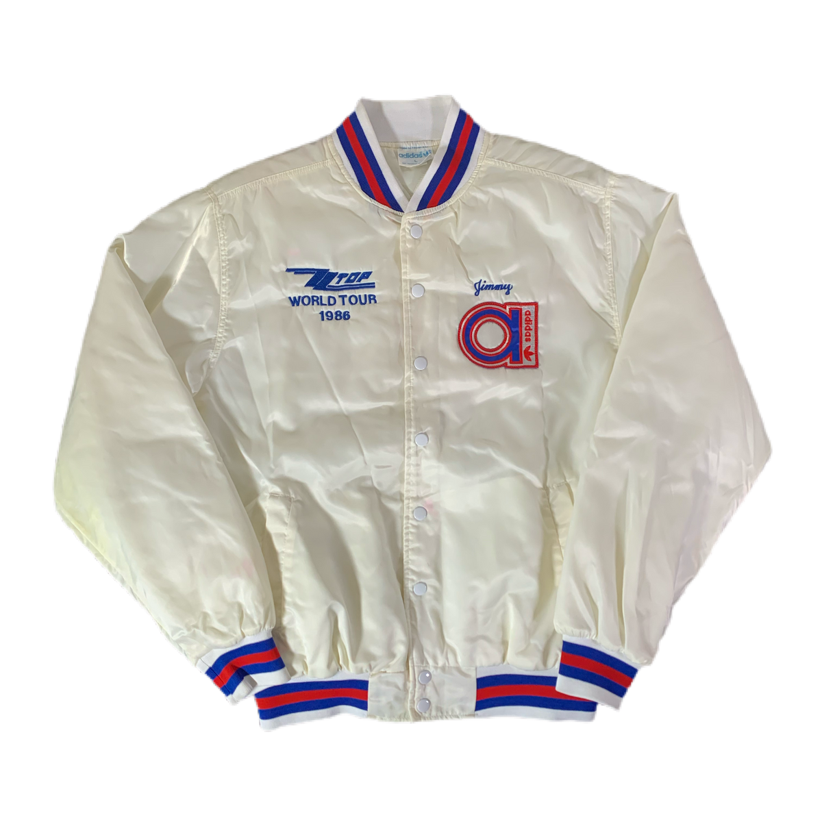 Vintage ZZ Top &quot;Adidas&quot; Quilted Tour Jacket