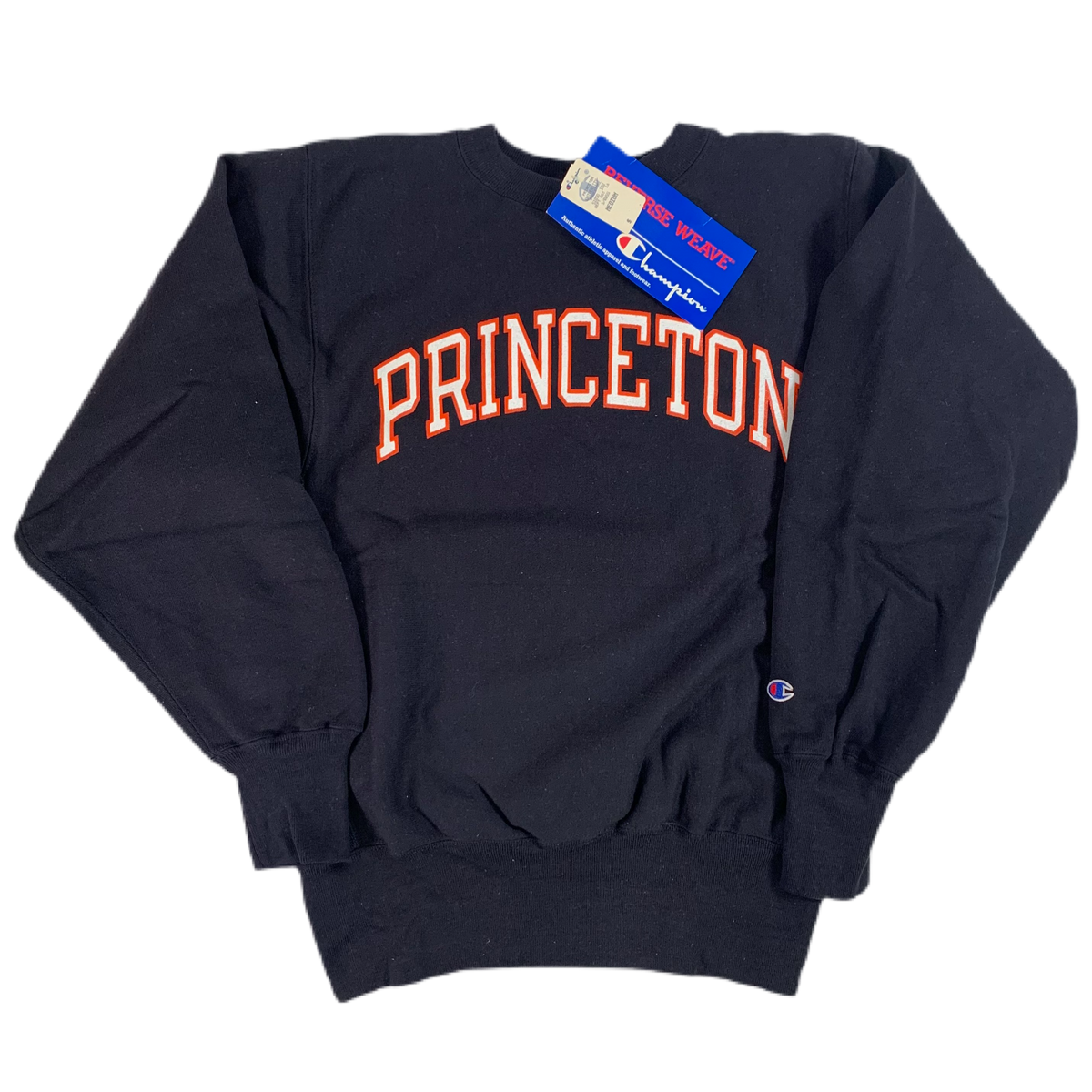 Vintage Princeton Champion &quot;Reverse Weave&quot; Deadstock Crewneck Sweatshirt
