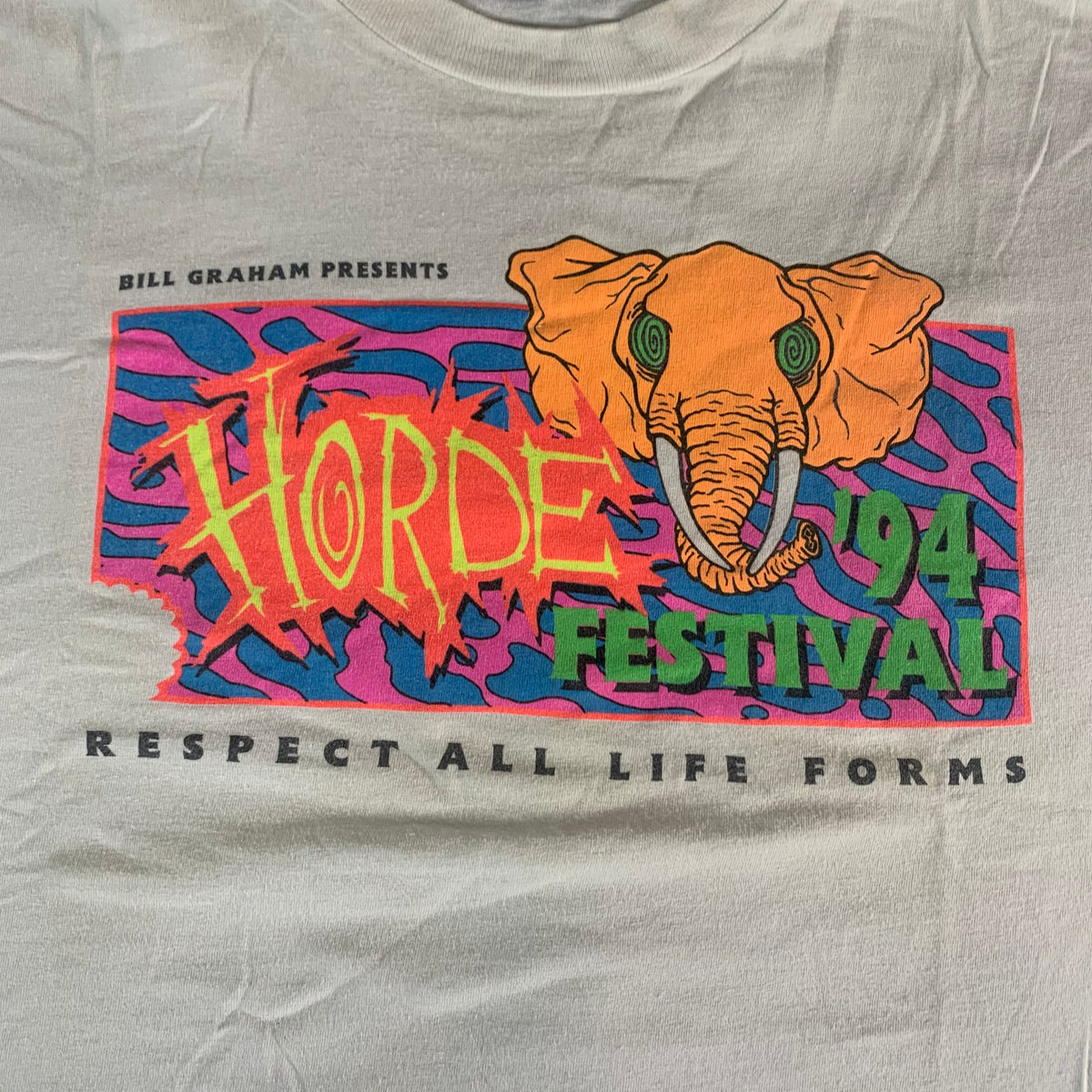 Vintage HORDE Festival &quot;Bill Graham Presents&quot; T-Shirt