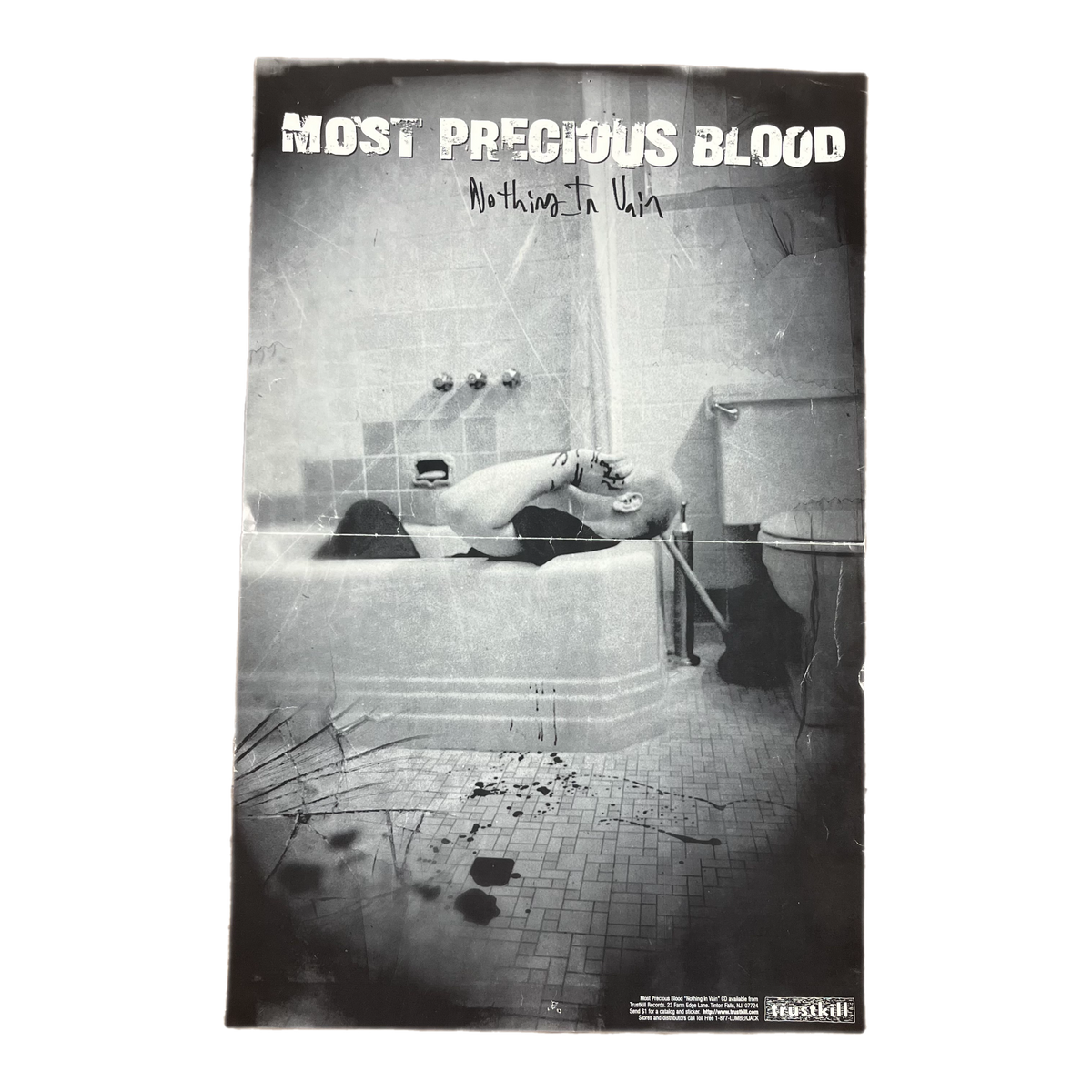 Vintage Most Precious Blood &quot;Nothing In Vain&quot; Trustkill Records Promotional Poster