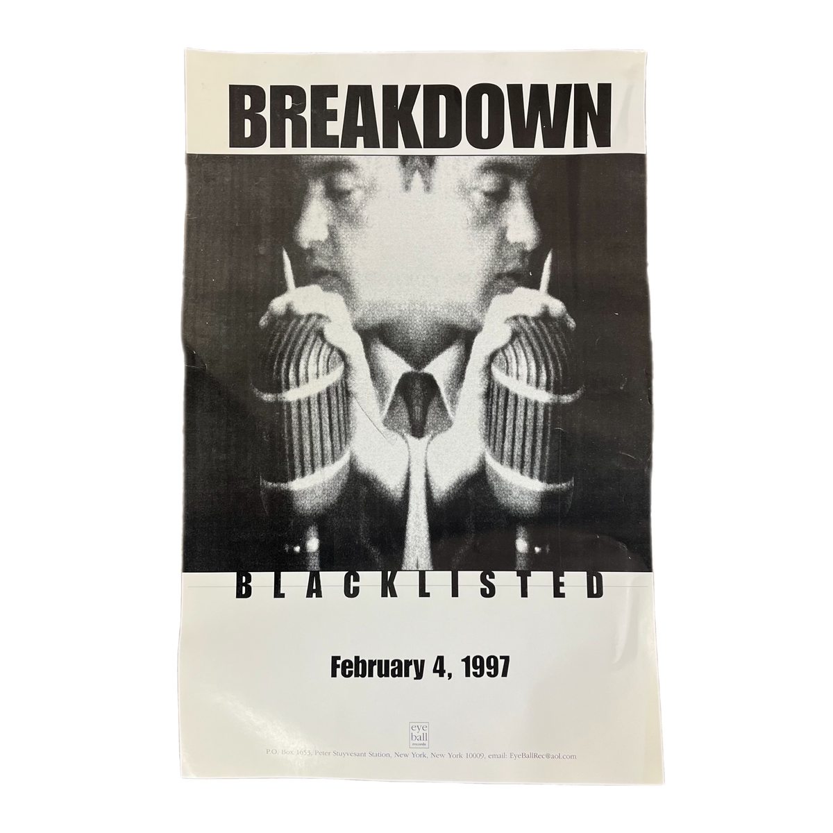 Vintage Breakdown &quot;Blacklisted&quot; Eyeball Records Promotional Poster