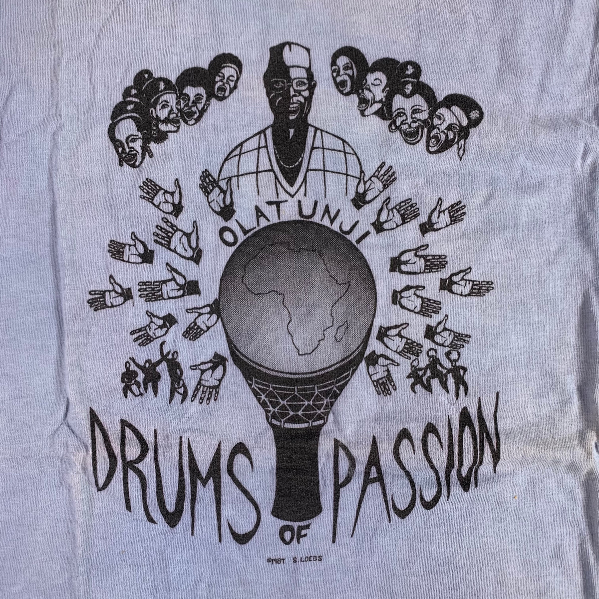 Vintage Olatunji &quot;Drums Of Passion&quot; T-Shirt