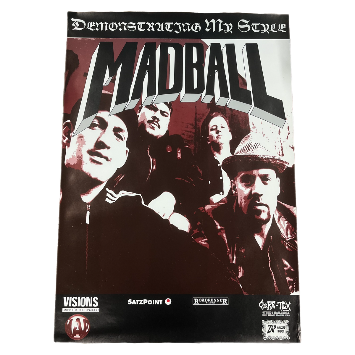 Vintage Madball &quot;Demonstrating My Stye&quot; Roadrunner Records Poster