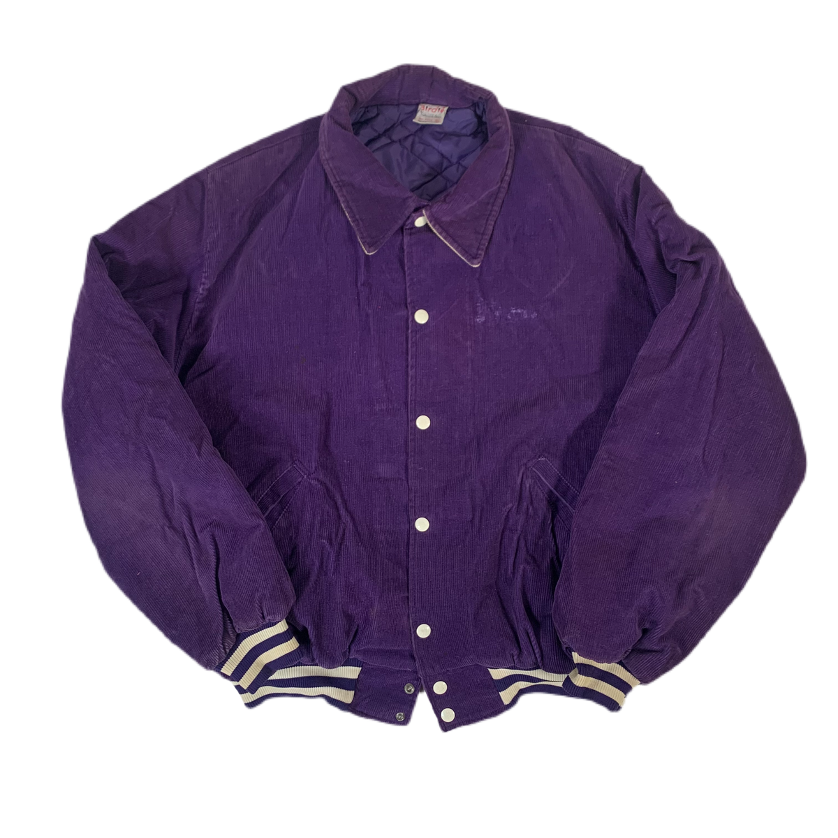 Vintage Birdie &quot;Quilted&quot; Purple Corduroy Jacket