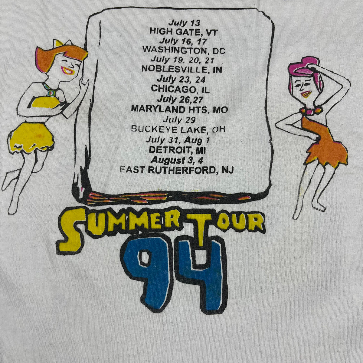 Vintage The Grateful Dead &quot;Yabba Dabba Doobie&quot; Summer 94 T-Shirt