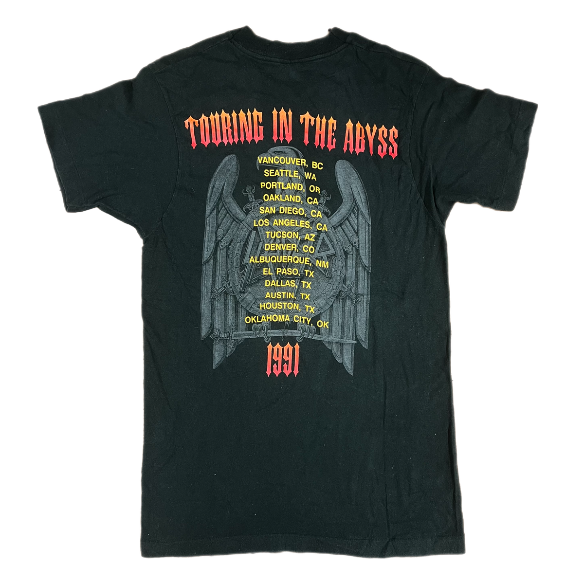 Vintage Slayer &quot;Touring In The Abyss&quot; T-Shirt