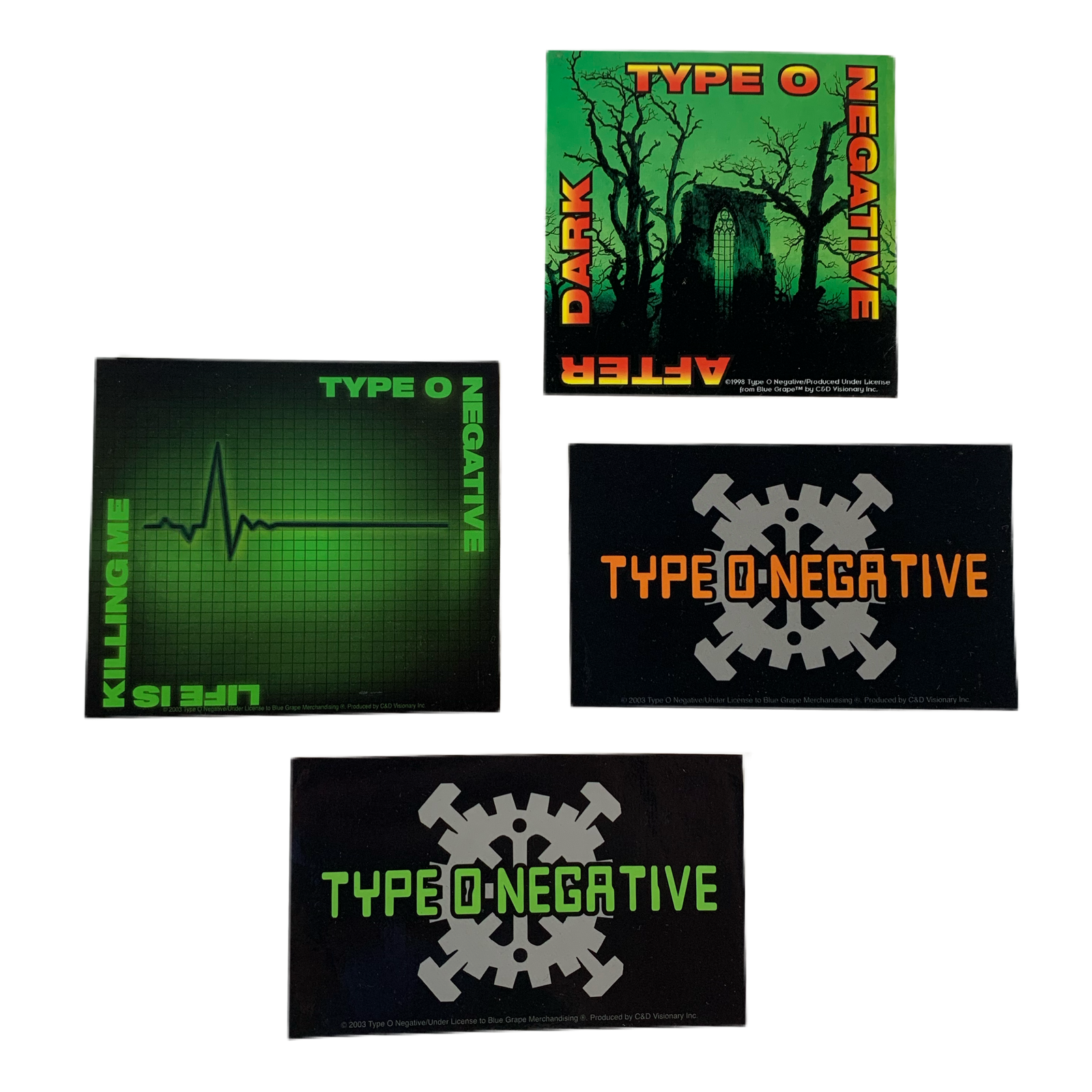 Vintage Type O Negative “After Dark” Sticker Lot #4 - jointcustodydc