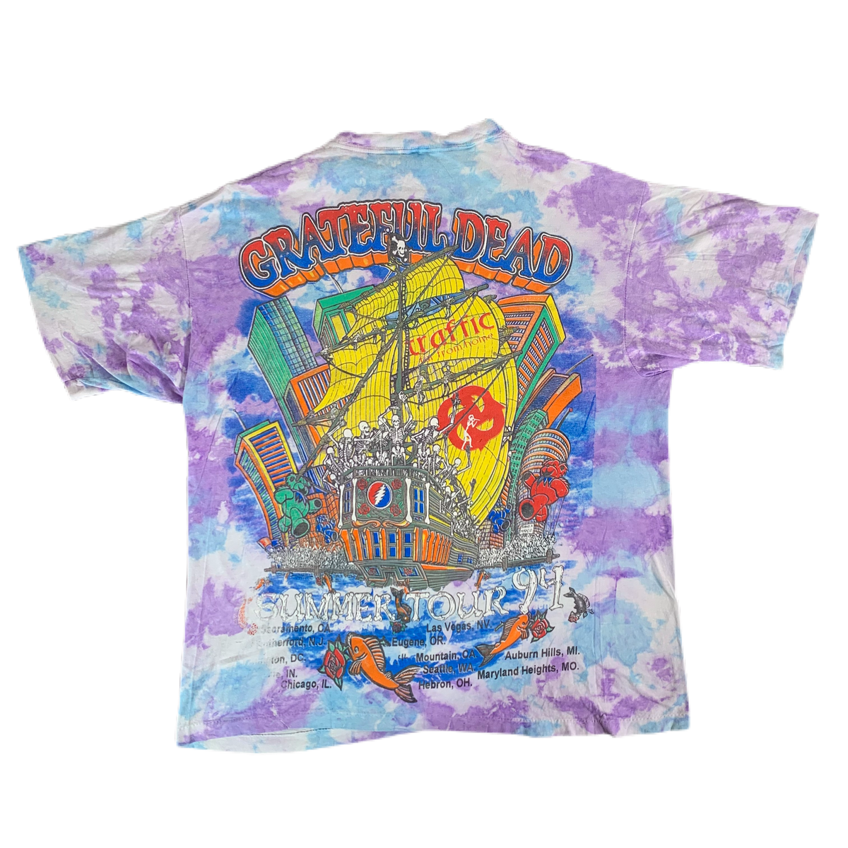 Vintage Grateful Dead &quot;Summer &#39;94&quot; Parking Lot T-Shirt