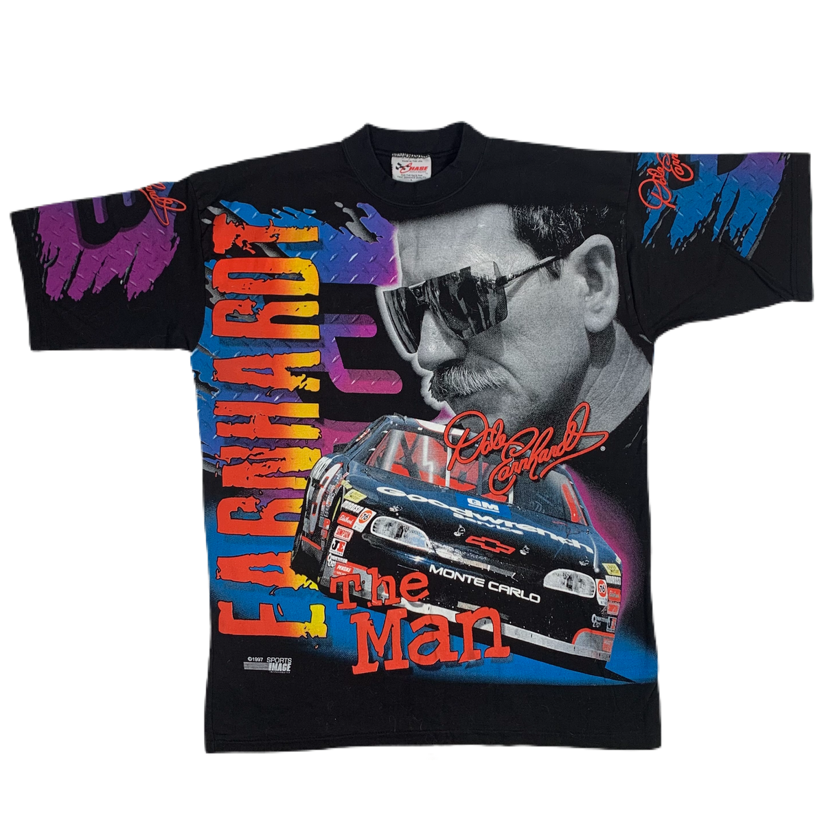 Vintage Dale Earnhardt #3 &quot;The Man&quot; Sports Image T-Shirt
