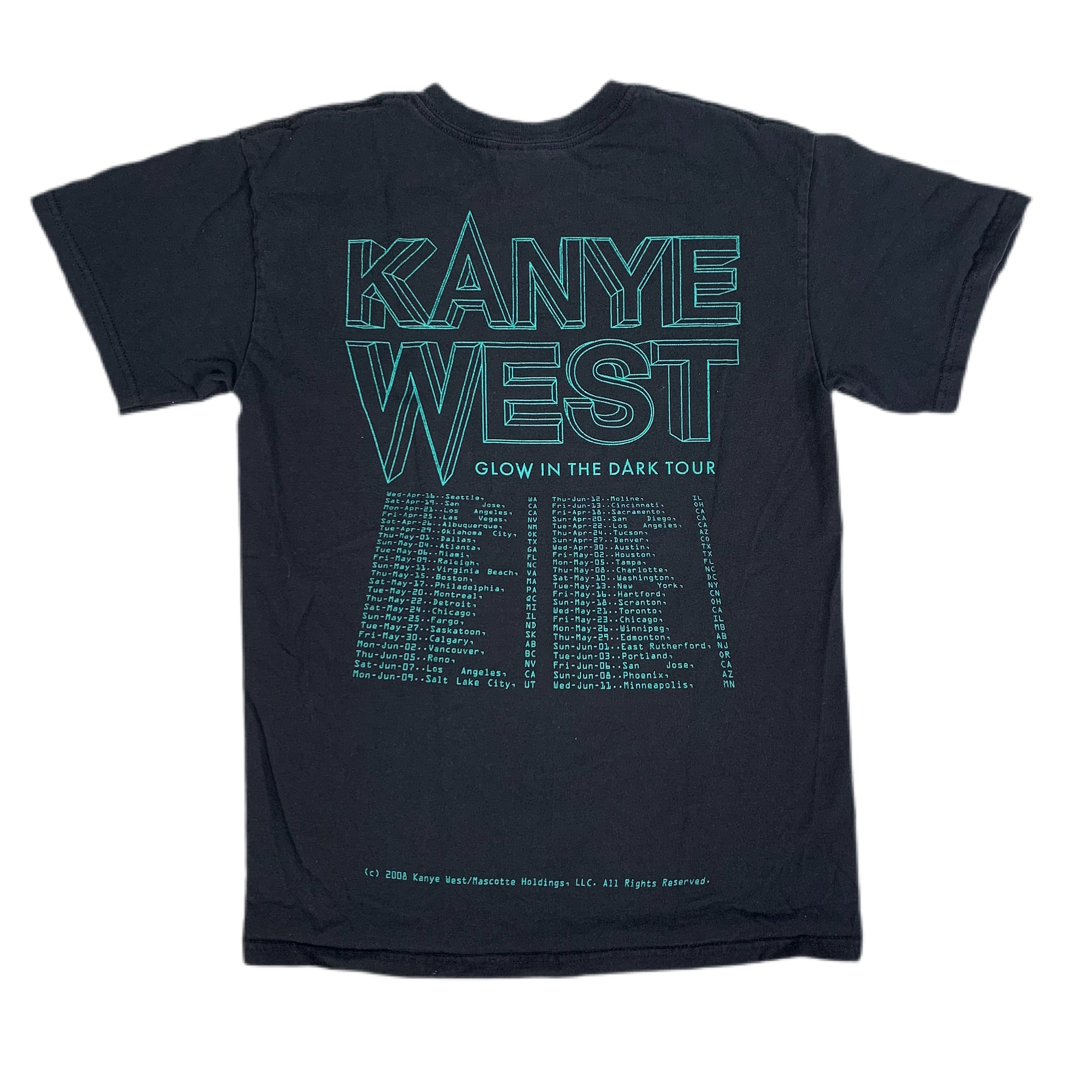 Kanye west tour t on sale shirt