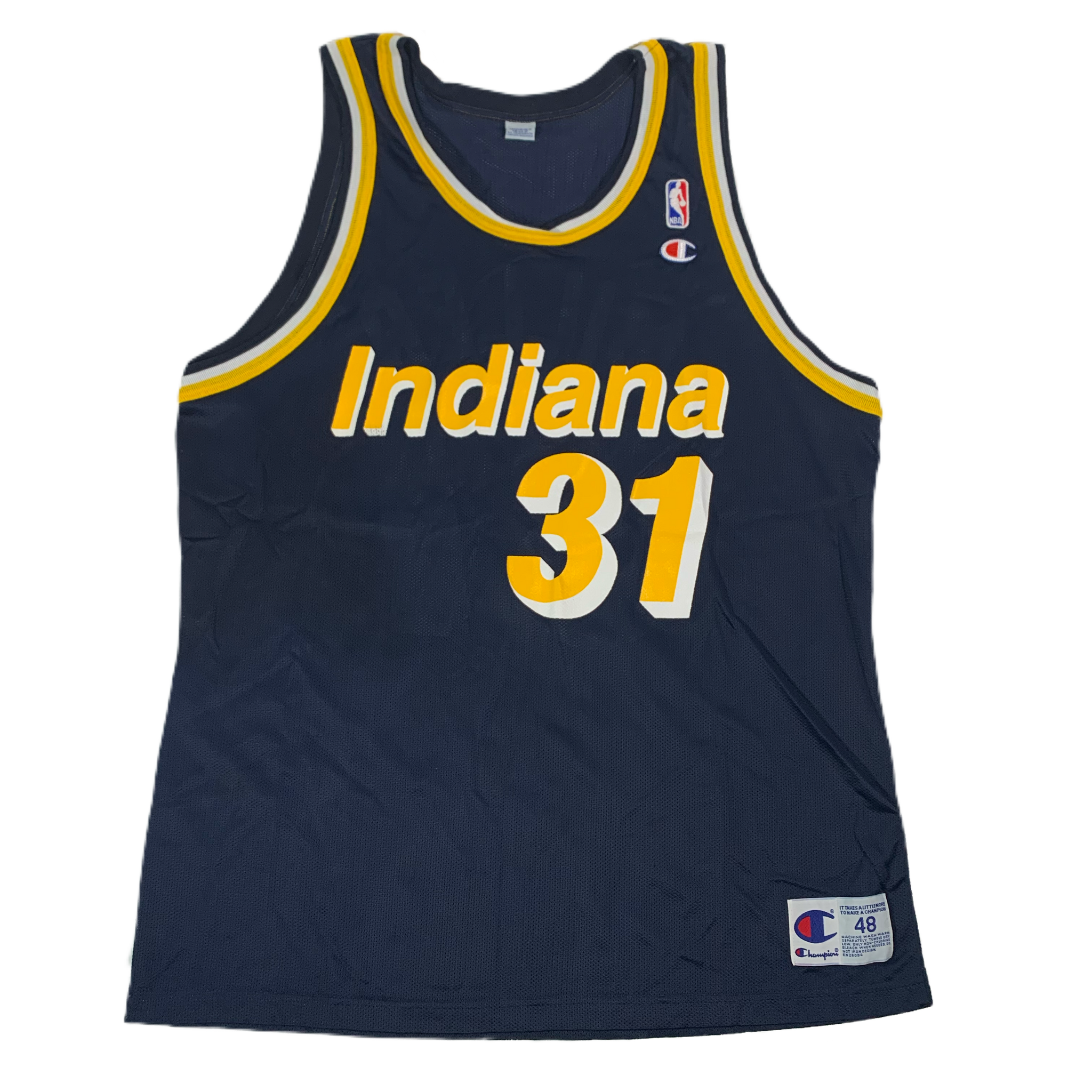 Vintage Champion Reggie Miller Indiana Pacers Basketball Jersey jointcustodydc