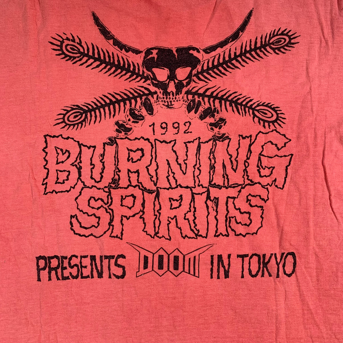 Vintage Doom &quot;War Is Big Business&quot; Burning Spirits T-Shirt