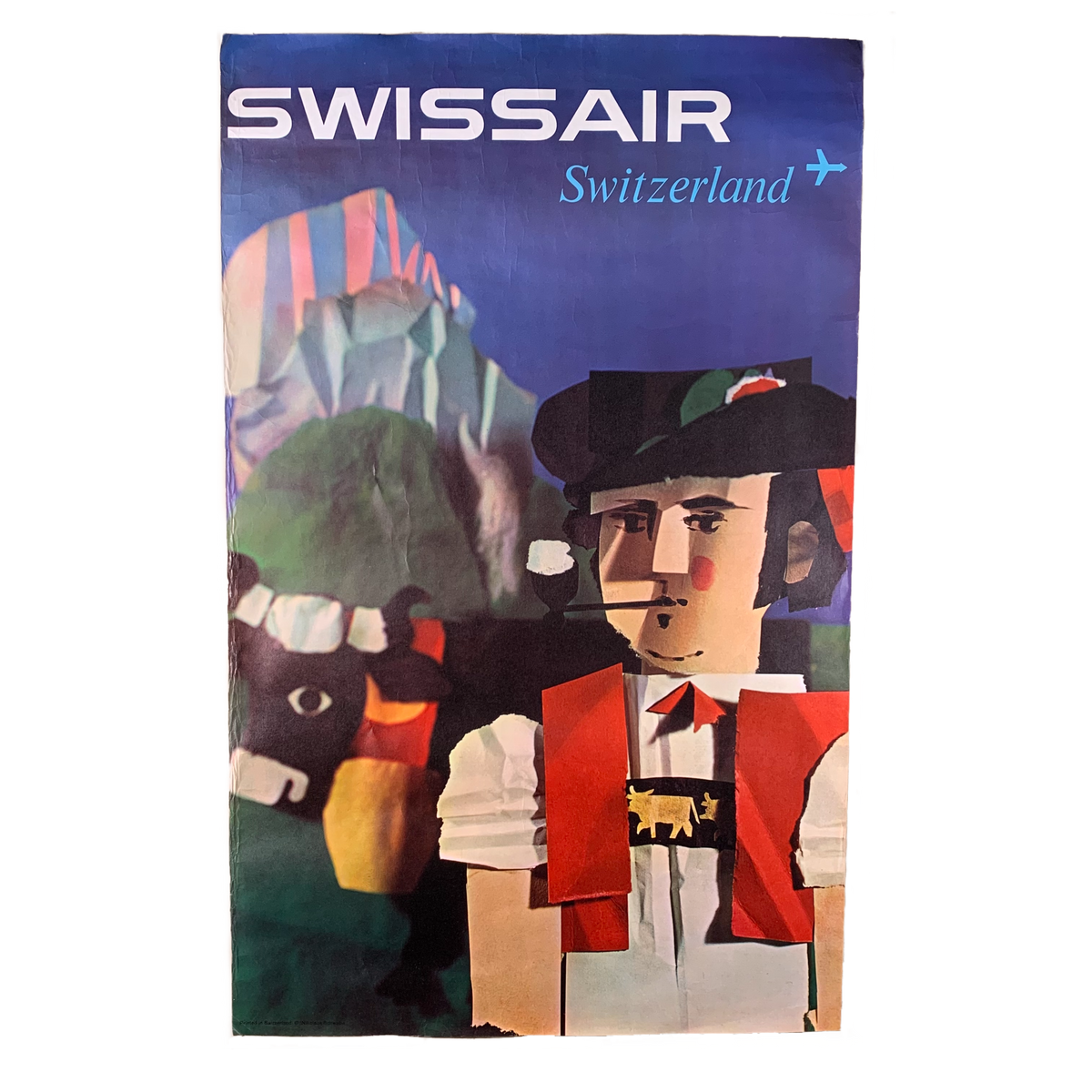 Vintage Swissair &quot;Switzerland&quot; Poster