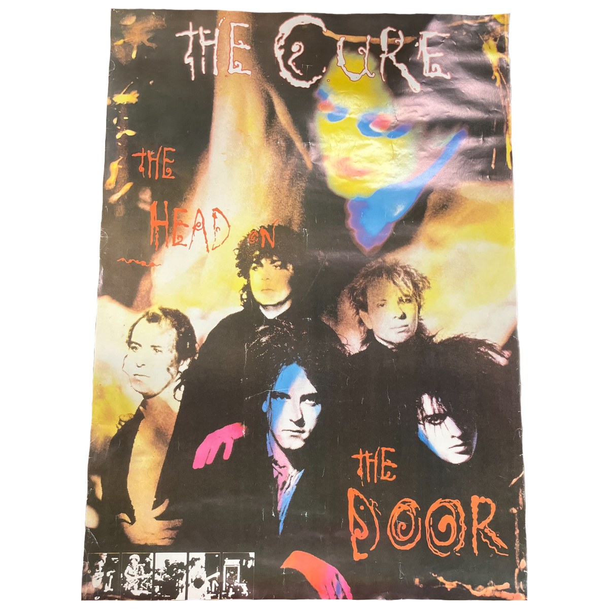 Vintage The Cure &quot;Head On The Door&quot; Fiction Records Poster