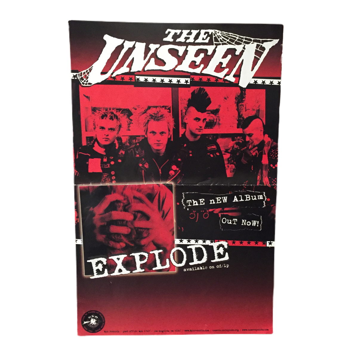 Vintage The Unseen &quot;Explode&quot; Poster
