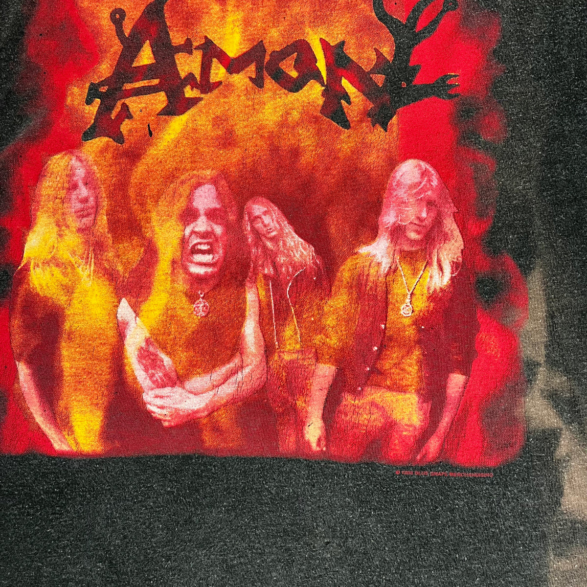 Vintage Deicide &quot;Amon&quot; Feasting The Beast &#39;93 Tour T-Shirt