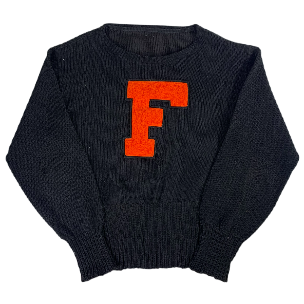 Vintage Wool &quot;Letterman&quot; F Sweater