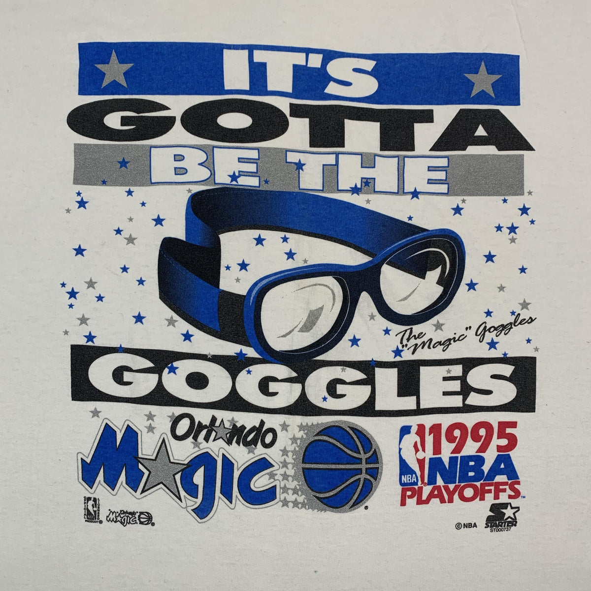 Vintage Orlando Magic &quot;It’s Gotta Be The Goggles&quot; Starter T-Shirt - jointcustodydc