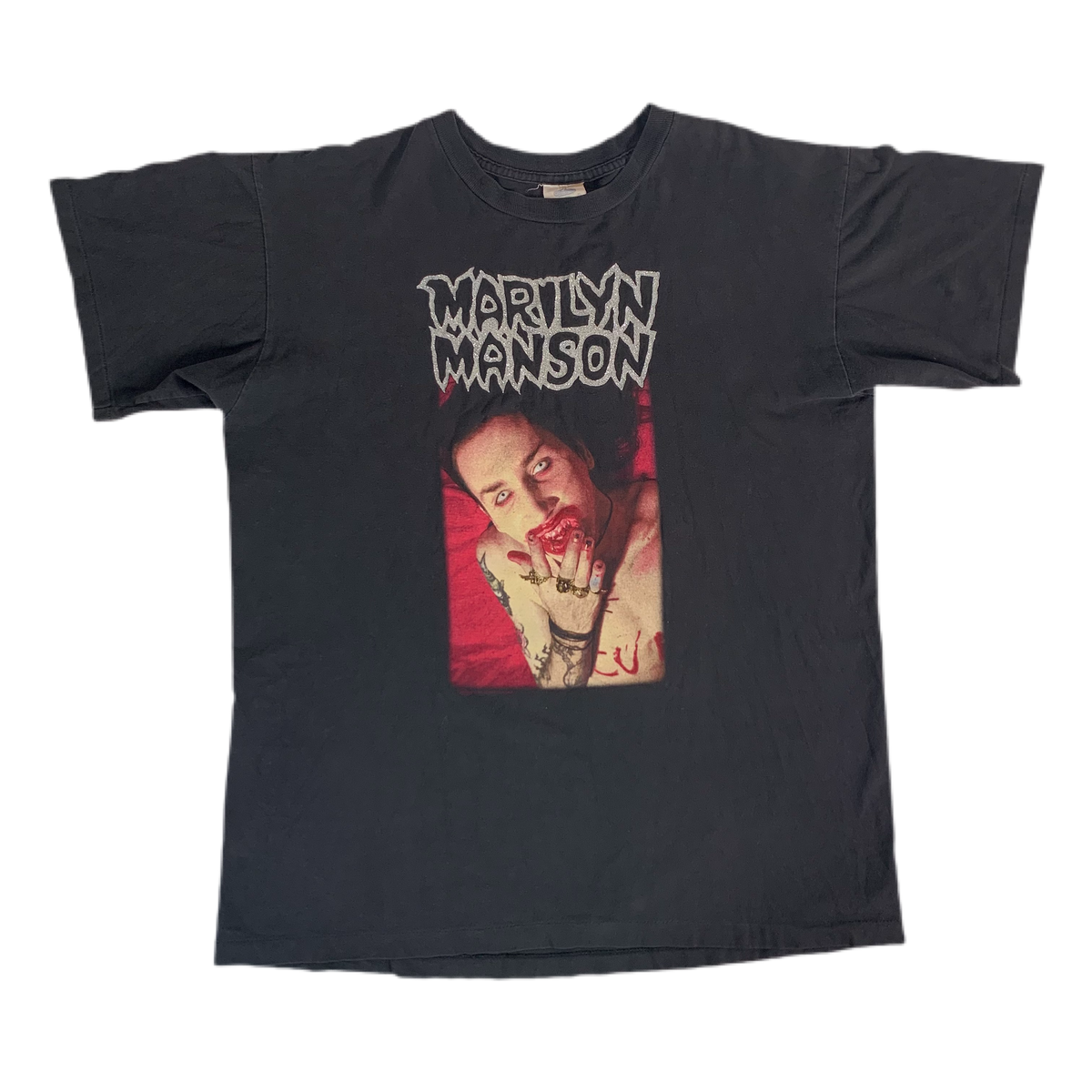 Vintage Marilyn Manson &quot;I Am The God&quot; Satan&#39;s Bakesale T-Shirt